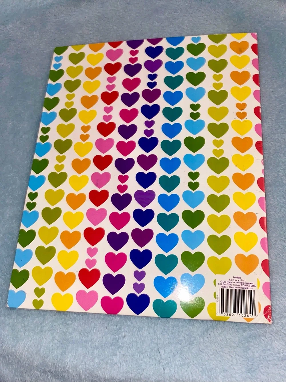 RARE Vintage Lisa Frank Queen of Color Rainbow Heart Portfolio Folder Y2K